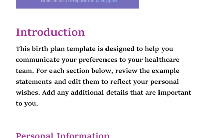 Free Birth Planning 1hr consultation Free Birth Planning 1hr consultation